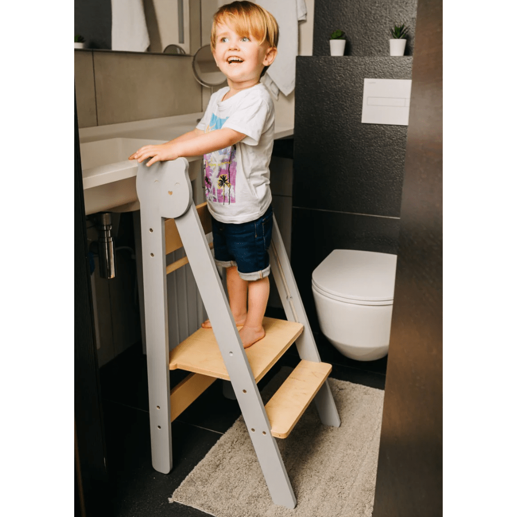 Tour d’Observation Montessori Compacte et Sécurisée en Terracota/Bois | Motricidade Tinitto – Fabrication européenne