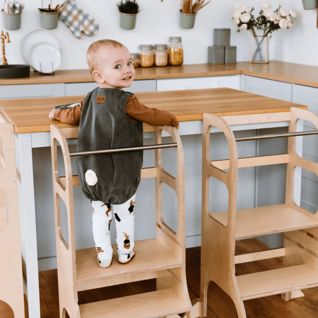 Tour d'Observation Montessori STEP UP – Avec Pieds de Support en | Motricidade Tinitto – Fabrication européenne