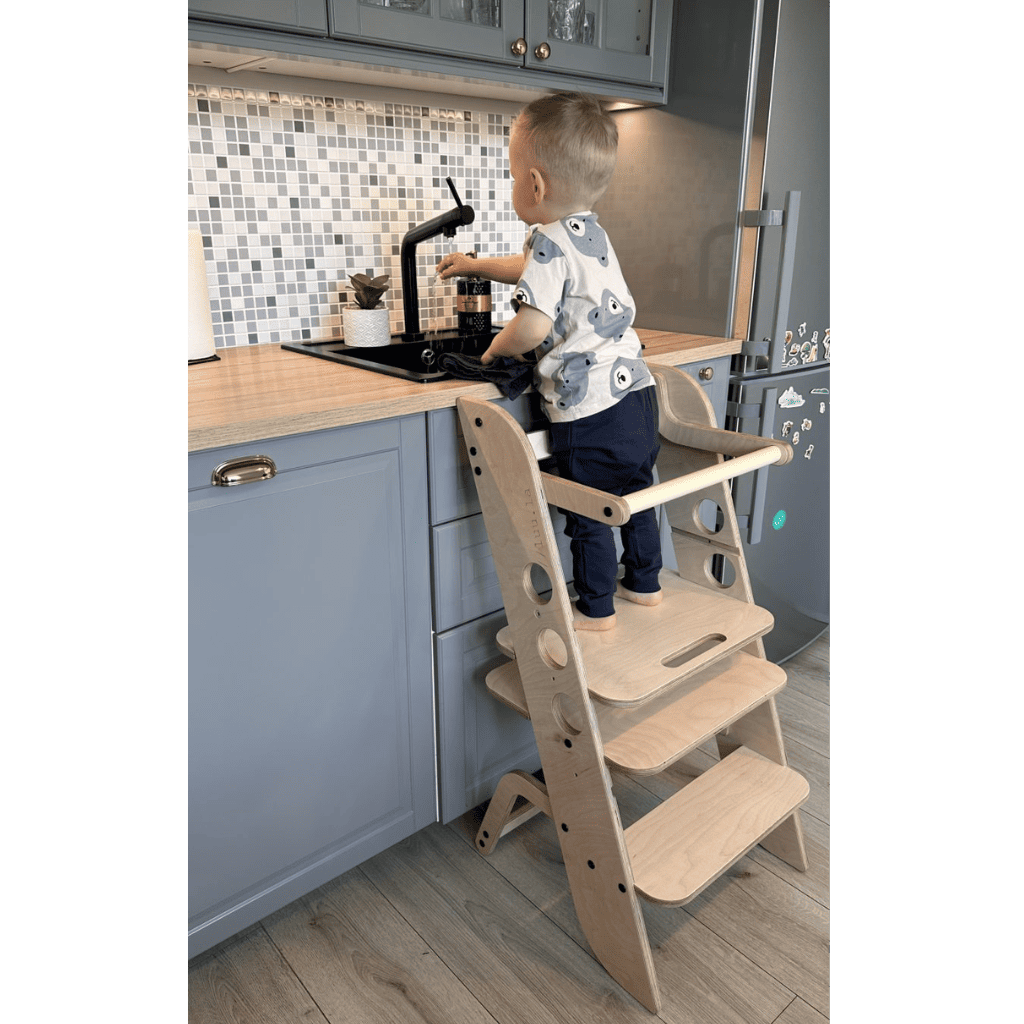 Torre Montessori “Louis” escalable – Aprendizaje y autonomía en | Motricidade Tinitto – Fabricación europea