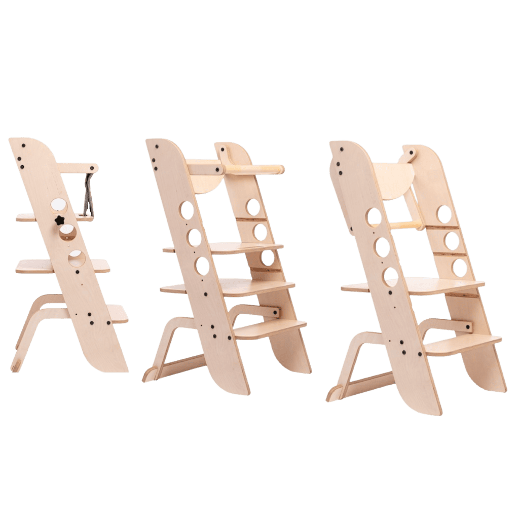 Torre Montessori “Louis” escalable – Aprendizaje y autonomía en | Motricidade Tinitto – Fabricación europea