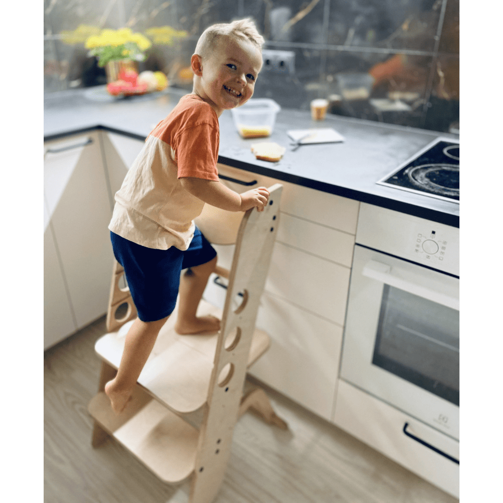 Torre Montessori “Louis” escalable – Aprendizaje y autonomía en | Motricidade Tinitto – Fabricación europea