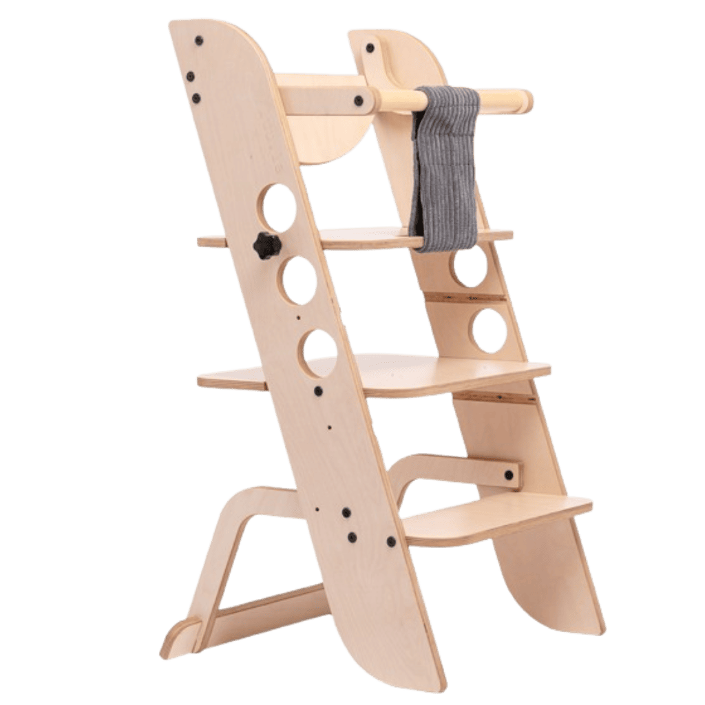 Torre Montessori “Louis” escalable – Aprendizaje y autonomía en | Motricidade Tinitto – Fabricación europea