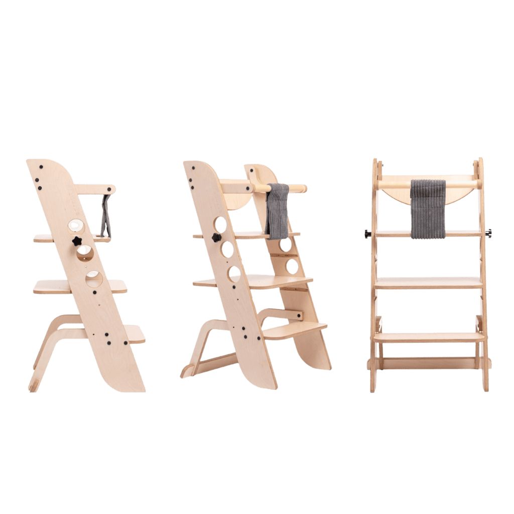 Torre Montessori “Louis” escalable – Aprendizaje y autonomía en | Motricidade Tinitto – Fabricación europea