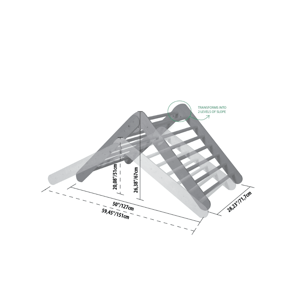Triângulo de Escalada Montessori em | Motricidade Tinitto – Fabricação europeia