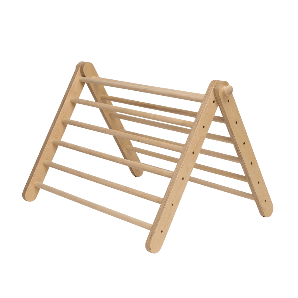 Pikler Triângulo de escalada de 2 segmentos com rampa deslizante/escalada | Motricidade Tinitto – Fabricação europeia