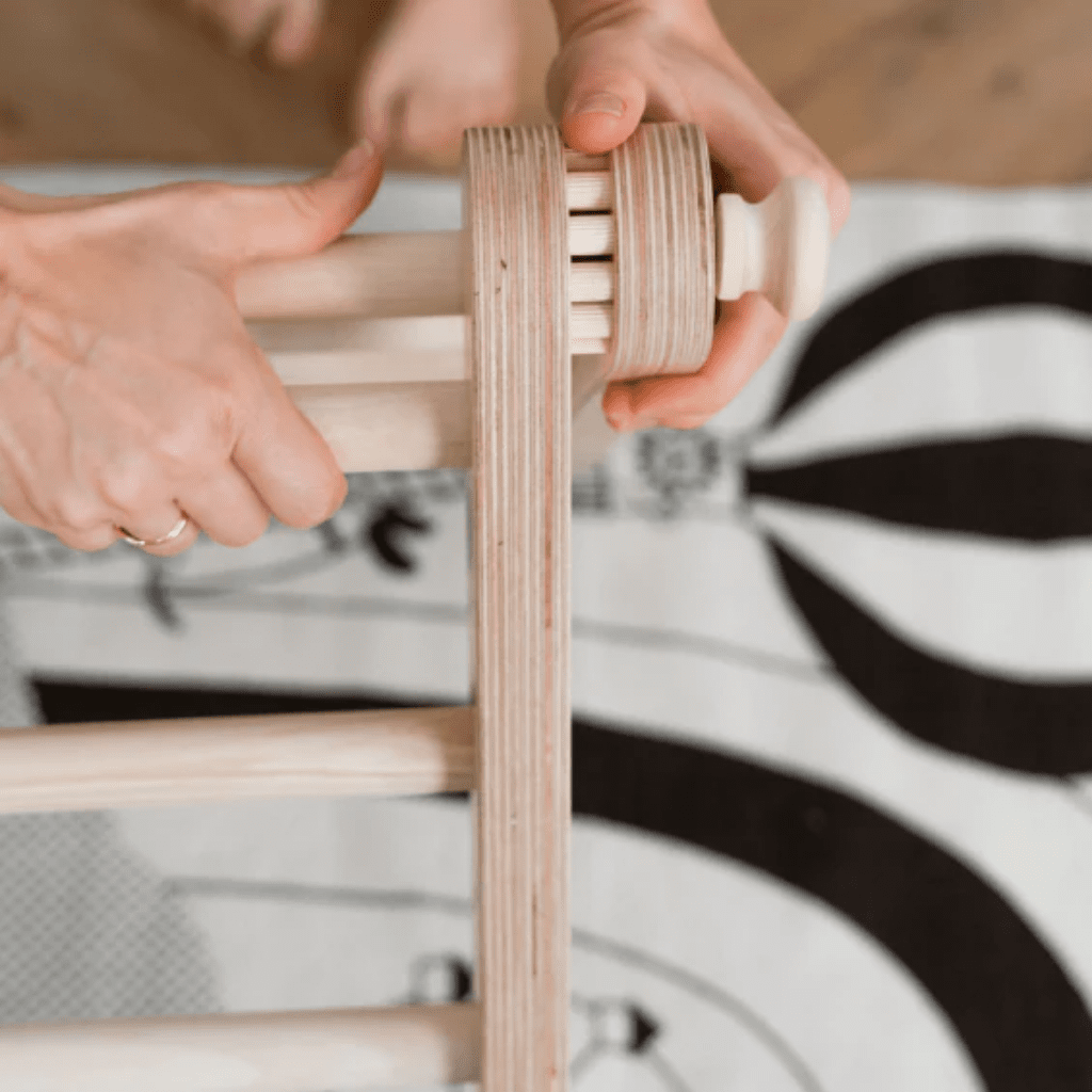 Pikler Triângulo de escalada de 2 segmentos com rampa deslizante/escalada | Motricidade Tinitto – Fabricação europeia