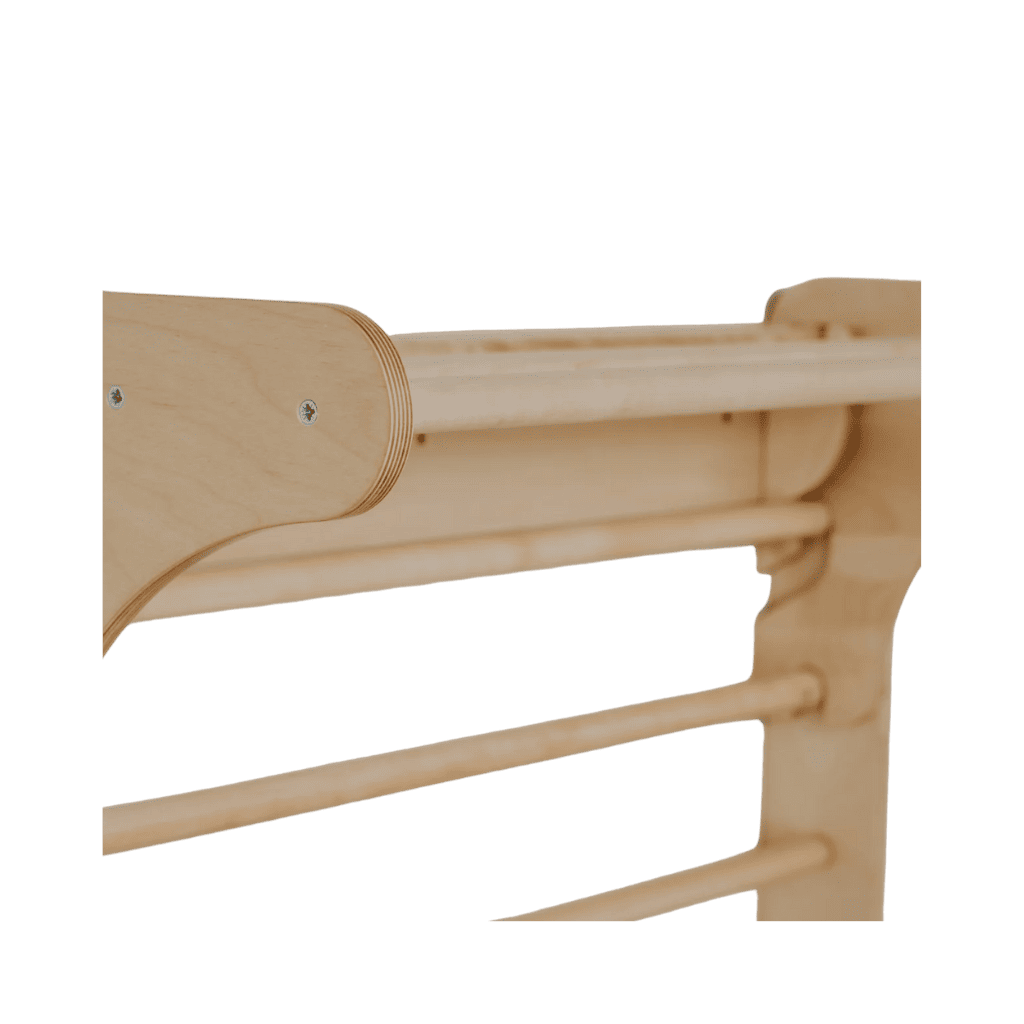 Triángulo de escalada Pikler con pared sueca de arcoíris | Motricidade Tinitto – Fabricación europea