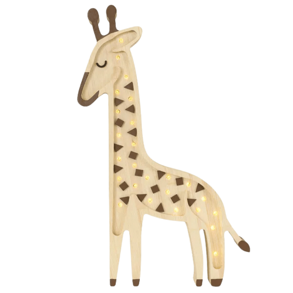 Veilleuse Girafe en Bois de Pin en Bois | Decoração Tinitto – Fabrication européenne