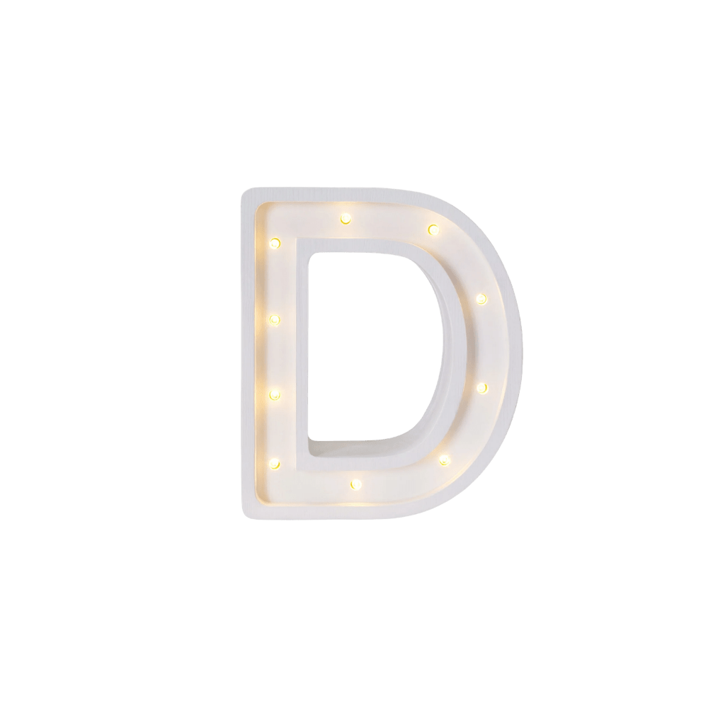 Veilleuse Lettre "D" en Bois de Pin en L | Decoração Tinitto – Fabrication européenne