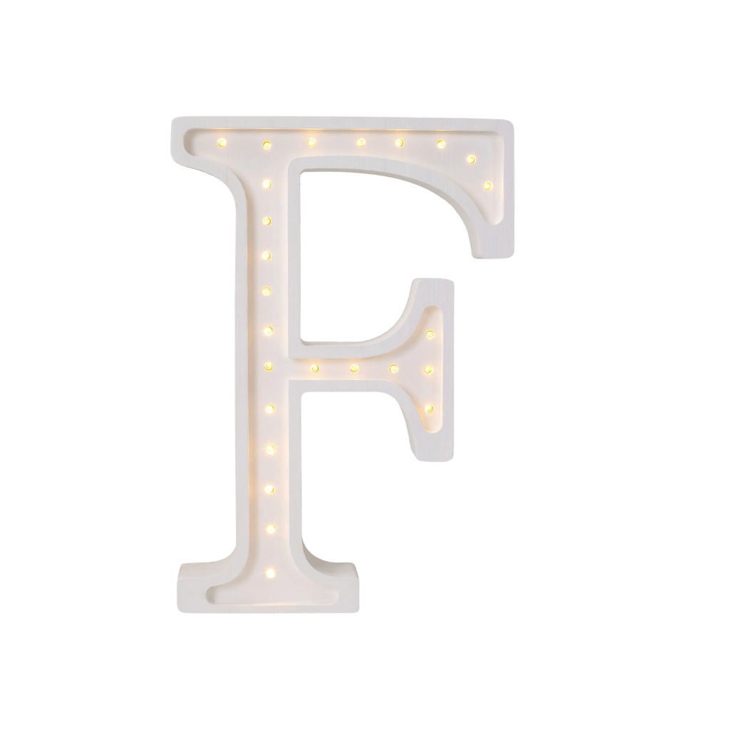 Veilleuse Lettre "F" en Bois de Pin en L | Decoração Tinitto – Fabrication européenne