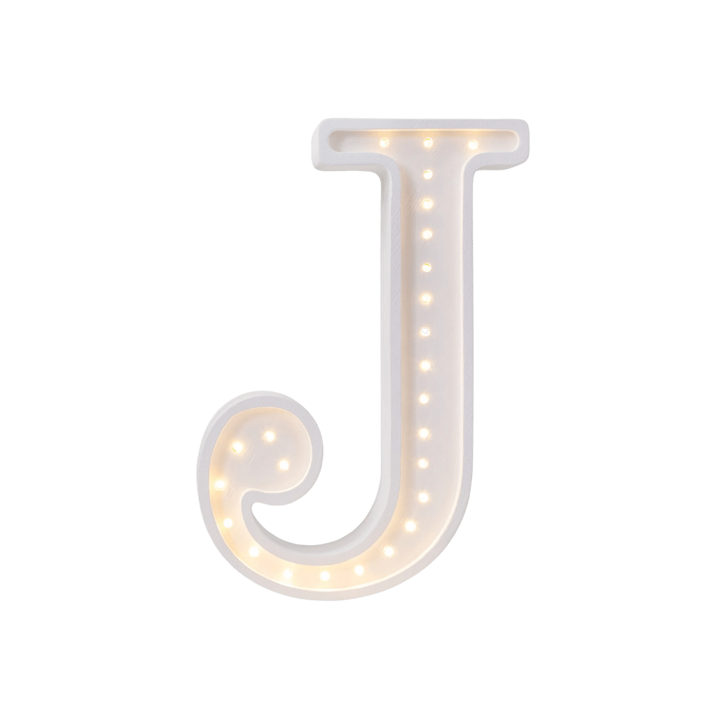 Veilleuse Lettre "J" en Bois de Pin en L | Decoração Tinitto – Fabrication européenne