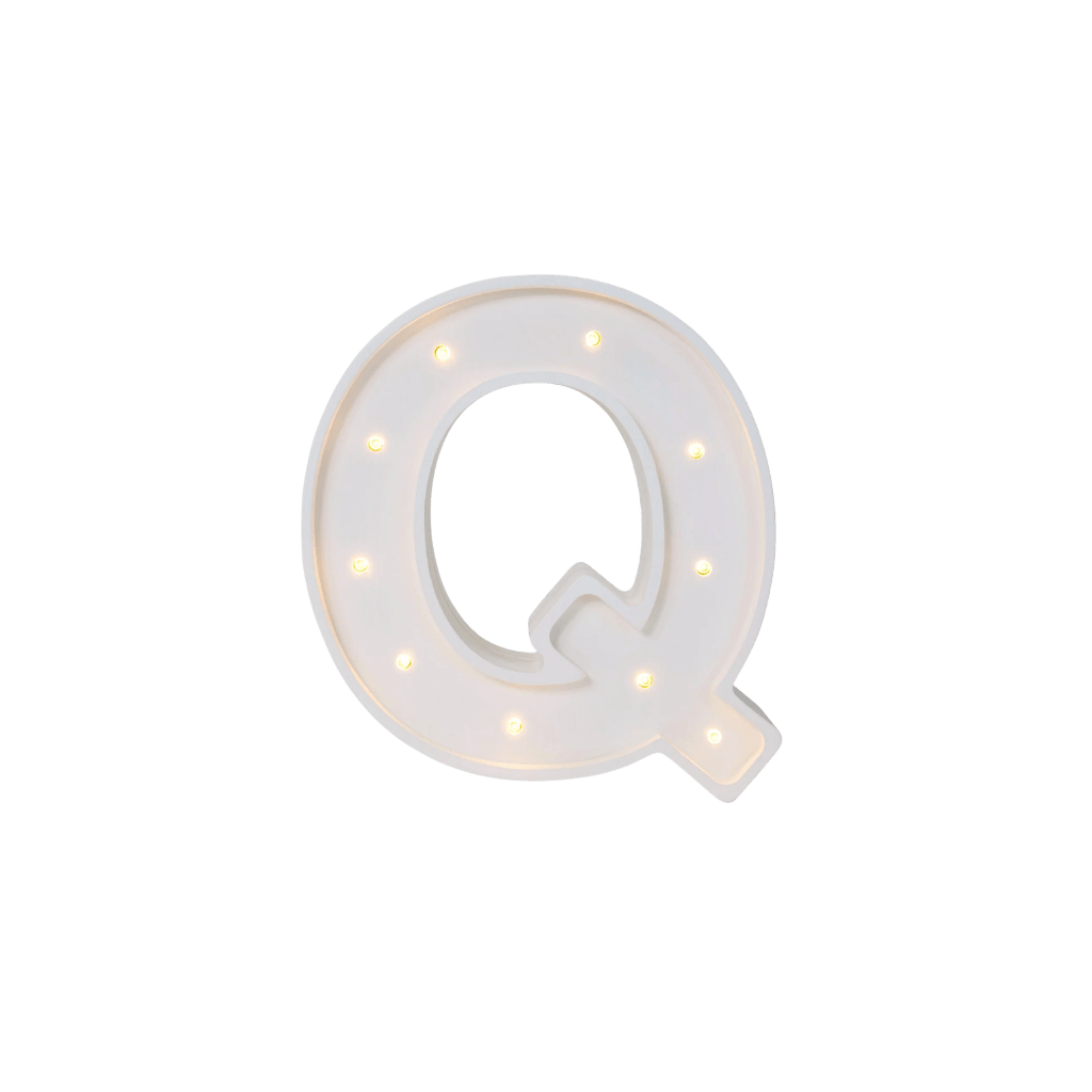 Veilleuse Lettre "Q" en Bois de Pin en L | Decoração Tinitto – Fabrication européenne