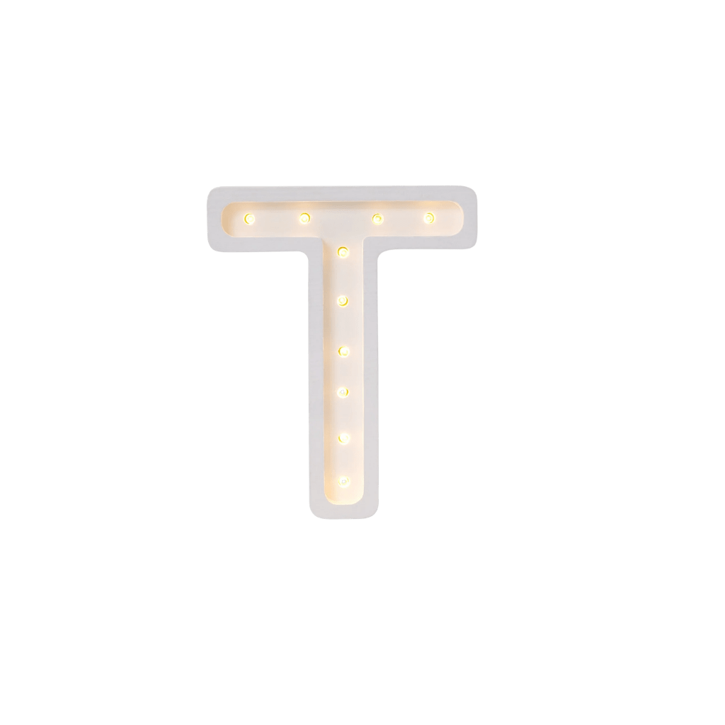 Veilleuse Lettre "T" en Bois de Pin en L | Decoração Tinitto – Fabrication européenne