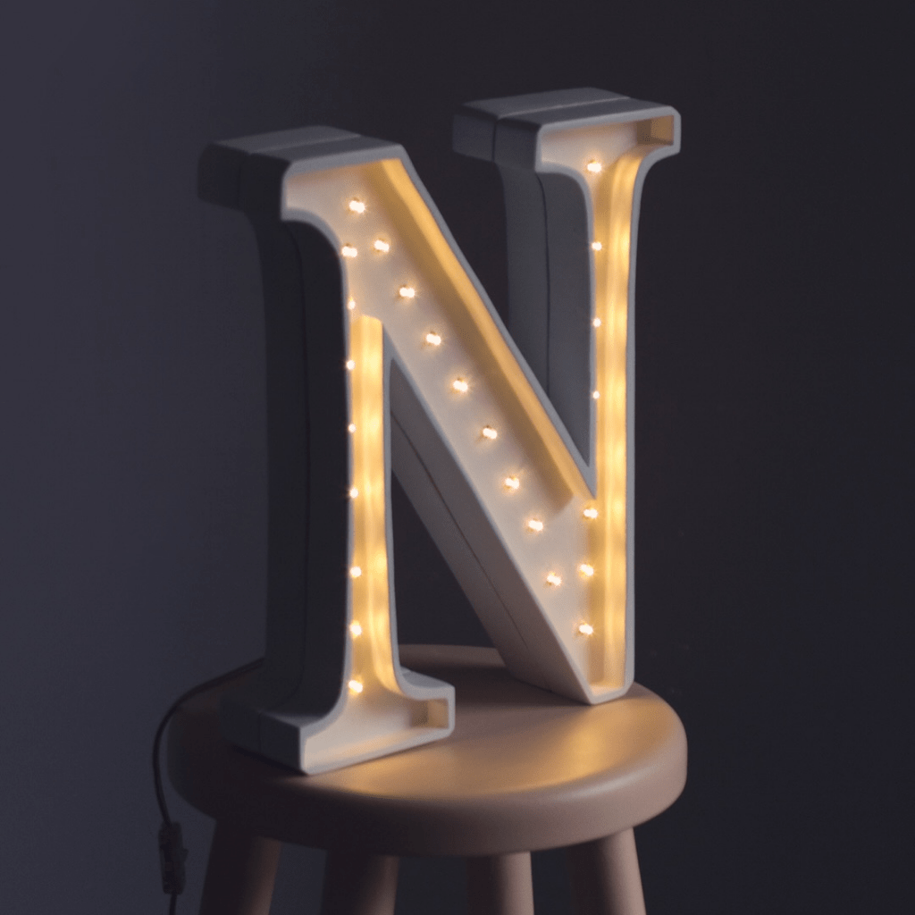 Veilleuse Lettre "U" en Bois de Pin en S | Decoração Tinitto – Fabrication européenne