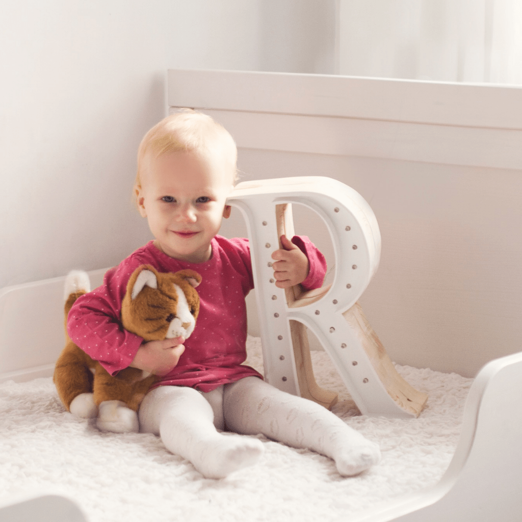 Veilleuse Lettre "U" en Bois de Pin en S | Decoração Tinitto – Fabrication européenne