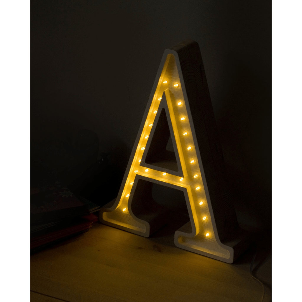 Veilleuse Lettre "U" en Bois de Pin en S | Decoração Tinitto – Fabrication européenne