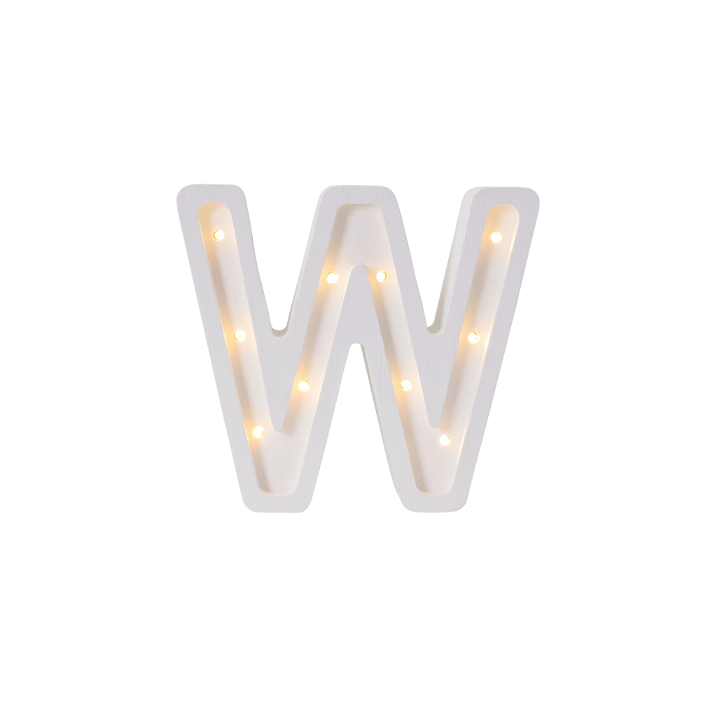 Veilleuse Lettre "W" en Bois de Pin en S | Decoração Tinitto – Fabrication européenne