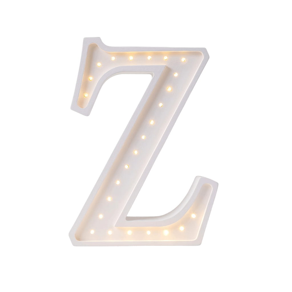 Veilleuse Lettre "Z" en Bois de Pin en L | Decoração Tinitto – Fabrication européenne