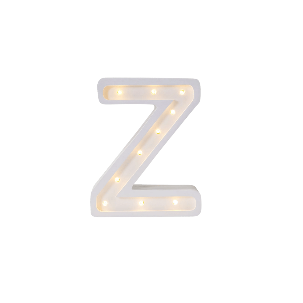 Veilleuse Lettre "Z" en Bois de Pin en L | Decoração Tinitto – Fabrication européenne
