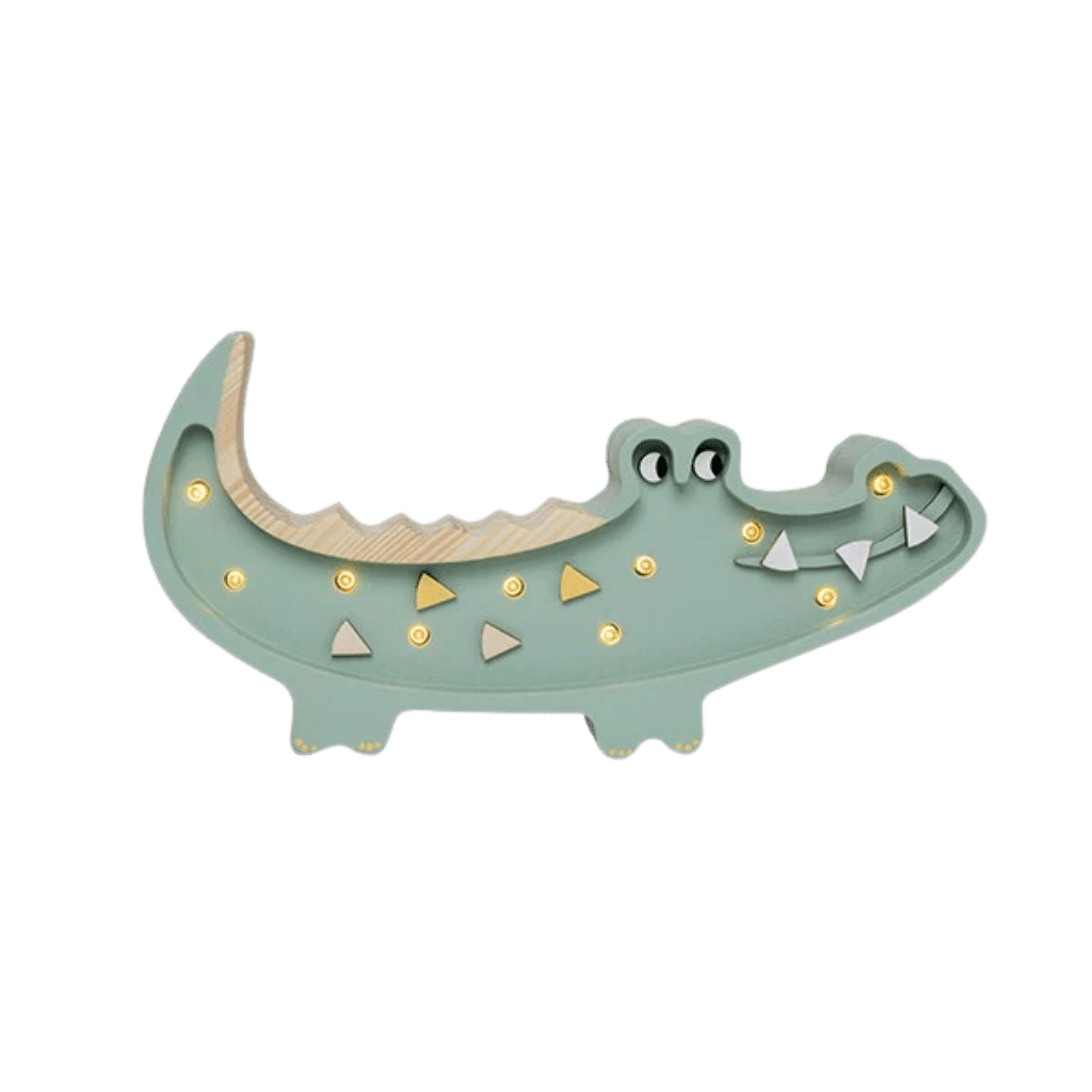 Veilleuse Mini Crocodile en Bois de Pin en Bois | Decoração Tinitto – Fabrication européenne