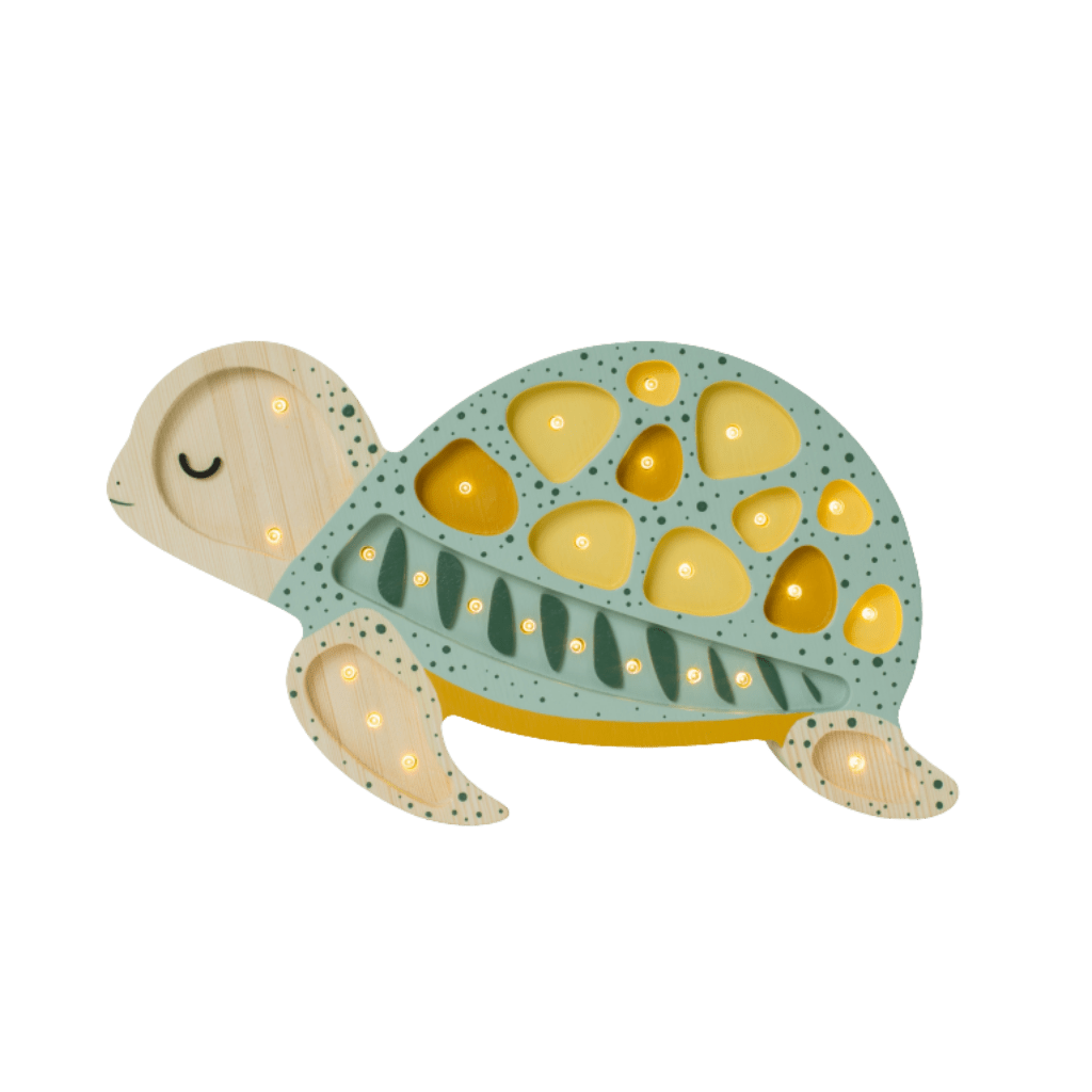 Veilleuse Tortue en Bois de Pin en Galapagos | Conforto Tinitto – Fabrication européenne